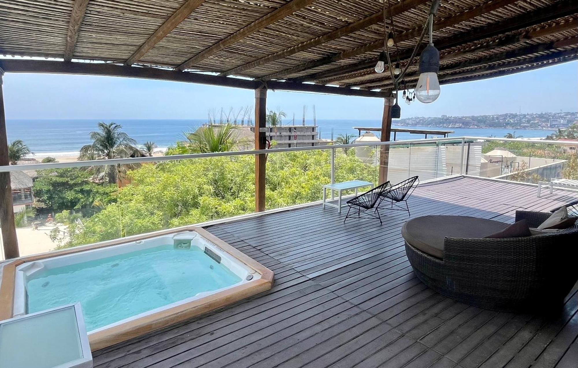 Hotel Aqualuna Cyclops Brisas de Zicatela Kültér fotó